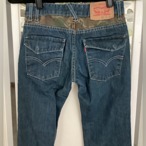 ♦️Boys Levi’s 511 Slim jeans Sz 10 camo trim EUC flap pockets camouflage - Picture 3 of 6